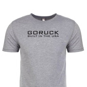 Grey Goruck Reverse Flag Men's T-Shirt | CA-SHR-741805
