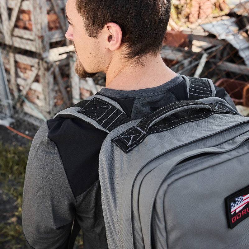 Black Goruck 24.7 Merino Wool Long Sleeve Tee Men's Tops | CA-RZE-648273