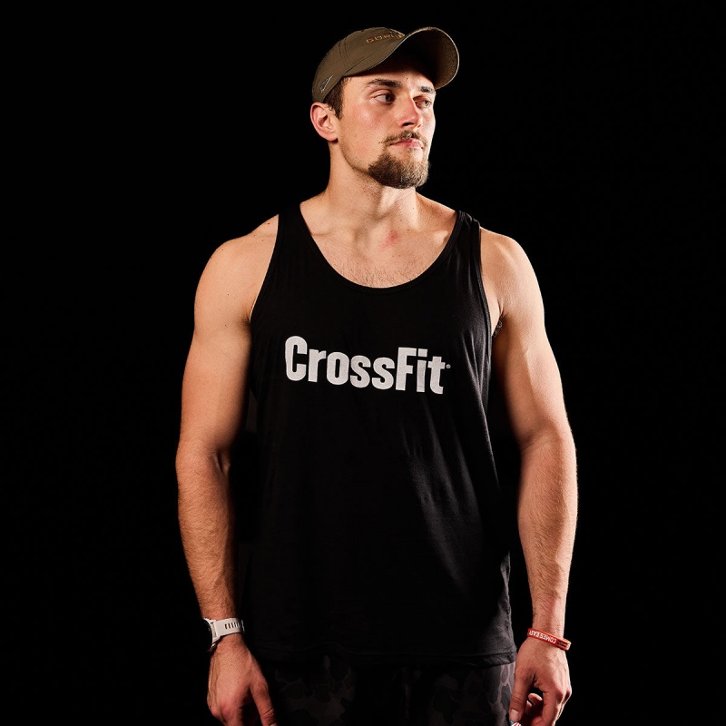 Black Goruck CrossFit Men's Tanks | CA-REO-579420