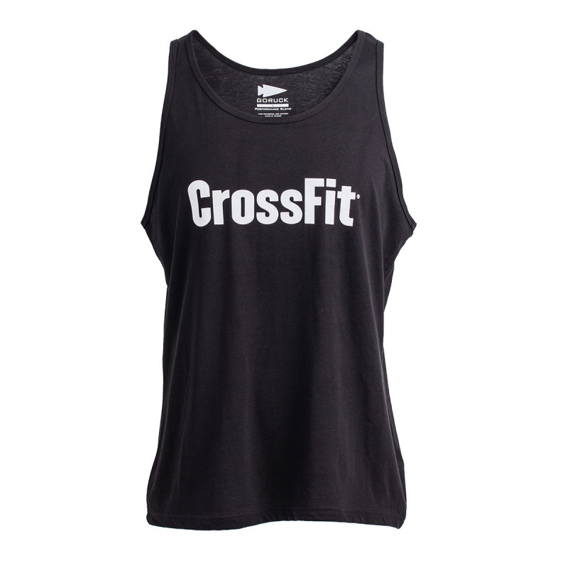 Black Goruck CrossFit Men\'s Tanks | CA-REO-579420