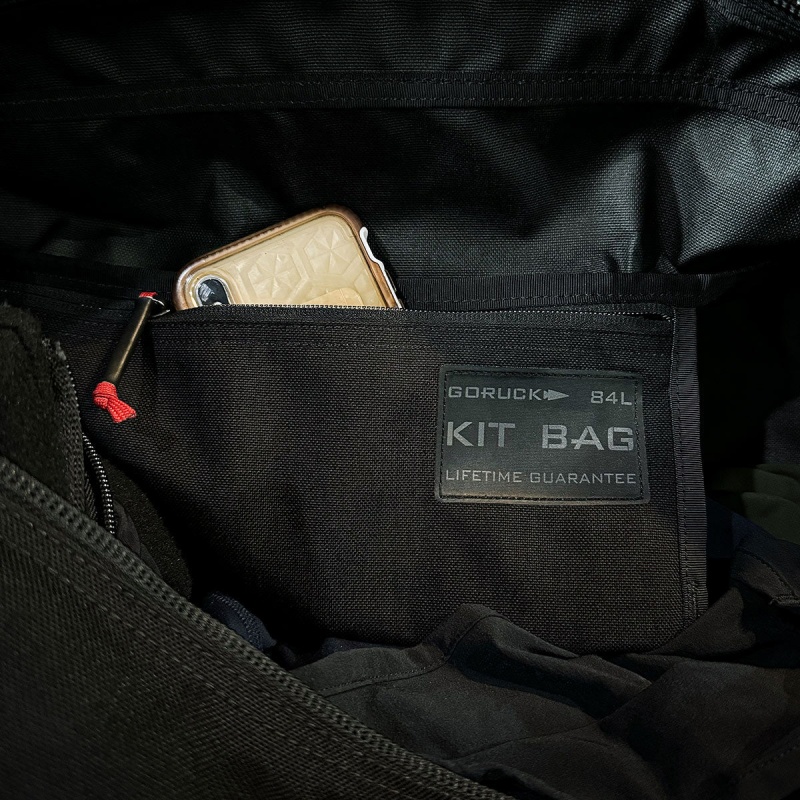 Black Goruck Kit 84L (Includes Shoulder Strap) Accessories Bags | CA-RXA-203617