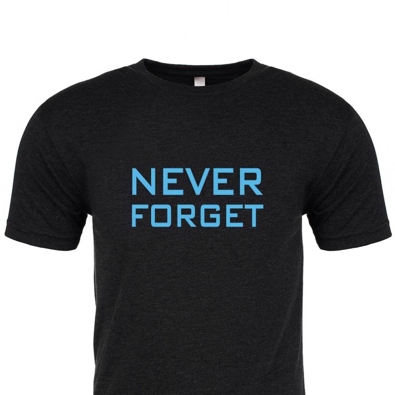 Black Goruck Never Forget Women\'s T-Shirt | CA-BDO-892315