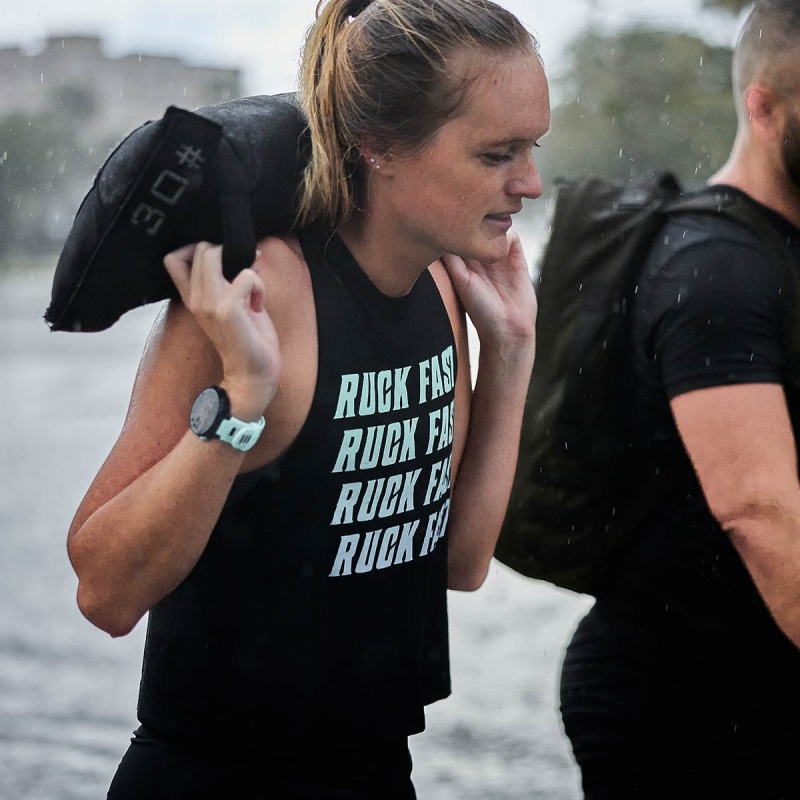 Black Goruck Top Ruck Fast Women\'s Tank | CA-JNP-743580