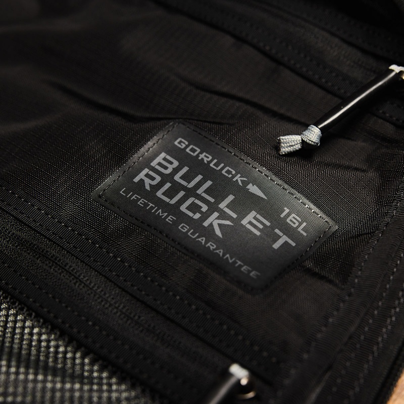 Black / Grey Goruck Ruck Double Compartment Ripstop ROBIC® Accessories Bullet | CA-RBH-301945