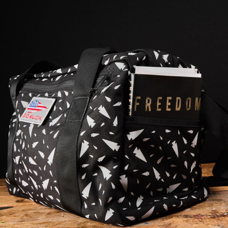 Black / White Goruck Kit 32L (Includes Shoulder Strap) Reflective Spearhead Accessories Bags | CA-EBP-468532