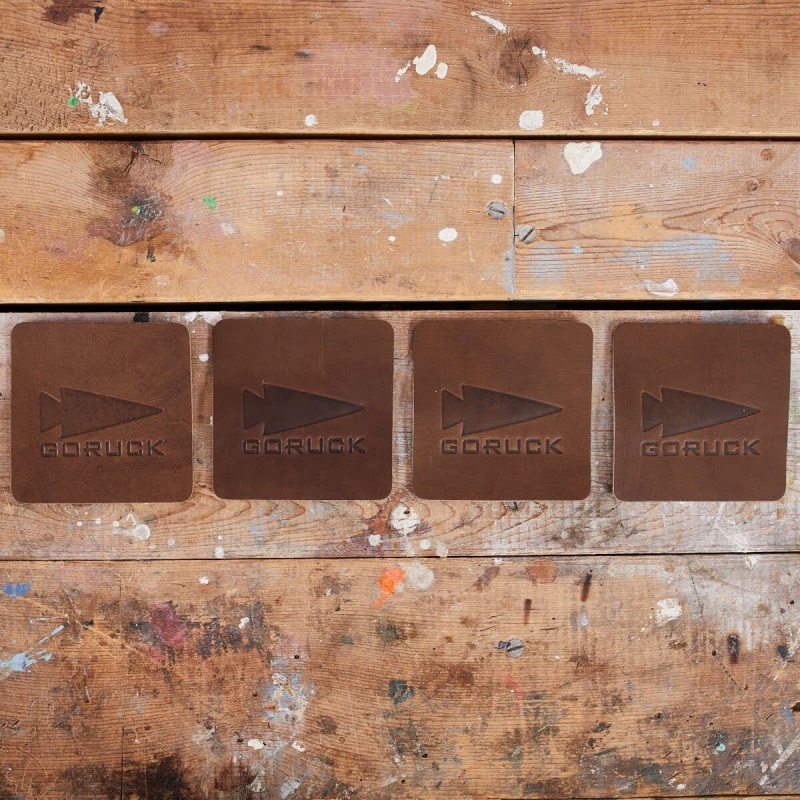 Brown Goruck Leather Spearhead Coaster Set (4x) Accessories Accessories | CA-DKJ-731508