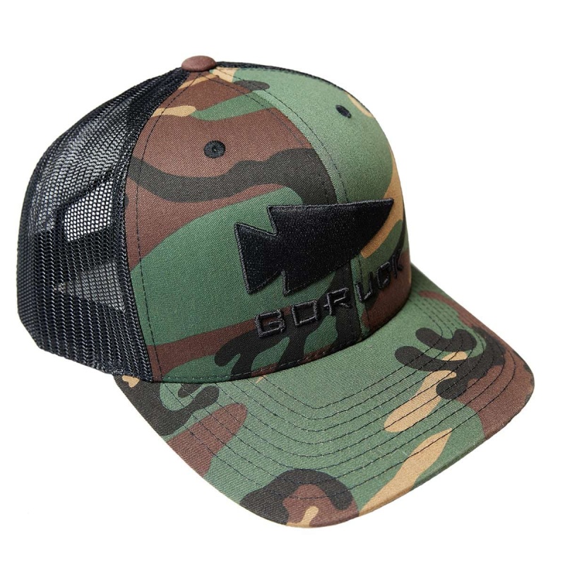 Camo Goruck Trucker Snapback Accessories Hat | CA-CNL-273145
