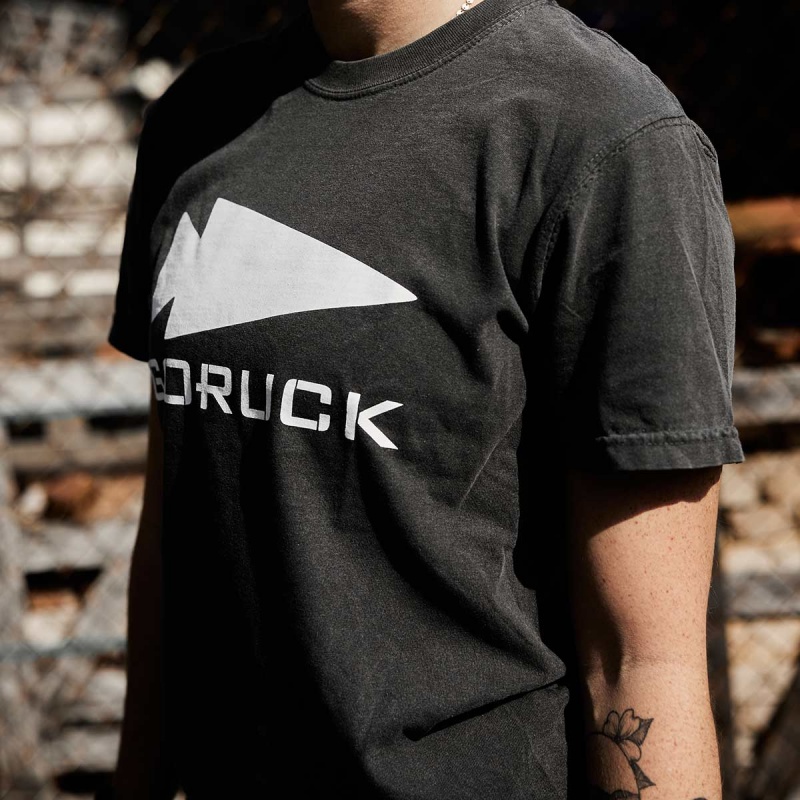 Dark Grey Goruck Spearhead Heavyweight Women's T-Shirt | CA-ZKY-542109