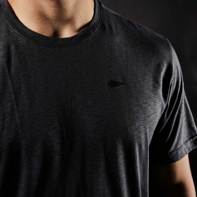 Deep Grey Goruck The Field Men's T-Shirt | CA-JMA-243586