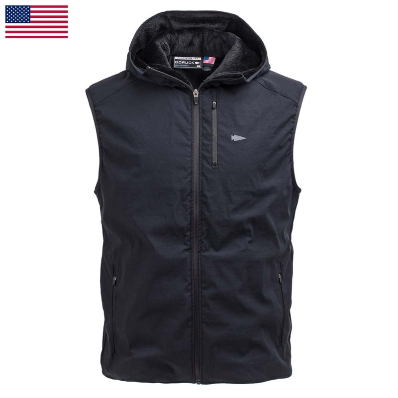Hood Goruck 24.7 Cold Weather Vest Hood Men\'s Tops | CA-LUG-907234
